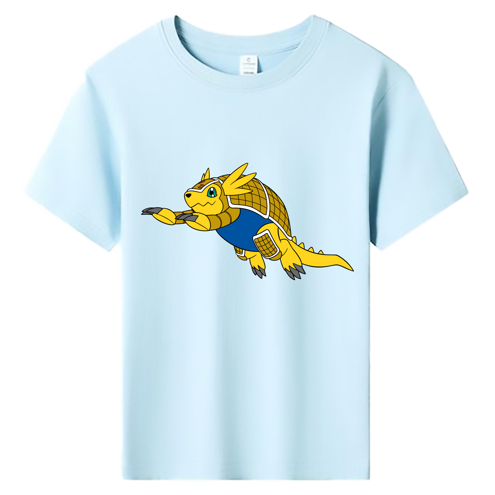 （画像用） Digimon デジタルモンスター/デジモン 綿100％キッズTシャツ（フロントプリント）